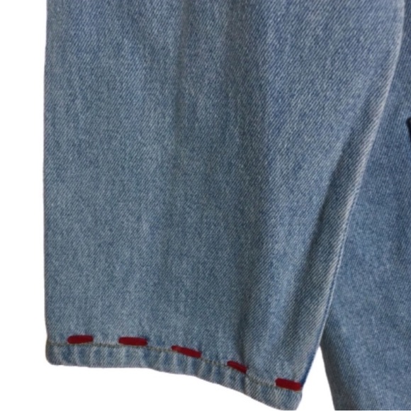 VINTAGE CERVELLE Jacket Skirt Set Embroidered Denim Jean Women’s Large LIKE NEW - Picture 5 of 16